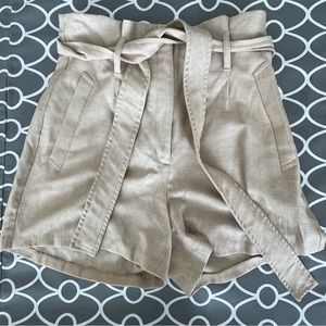 Express high waist tan shorts